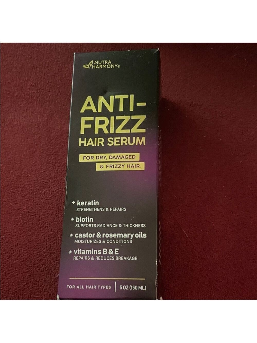 NUTRAHARMONY Hydrating Hair Serum – Keratin Hair Treatment for Dry, Frizzy